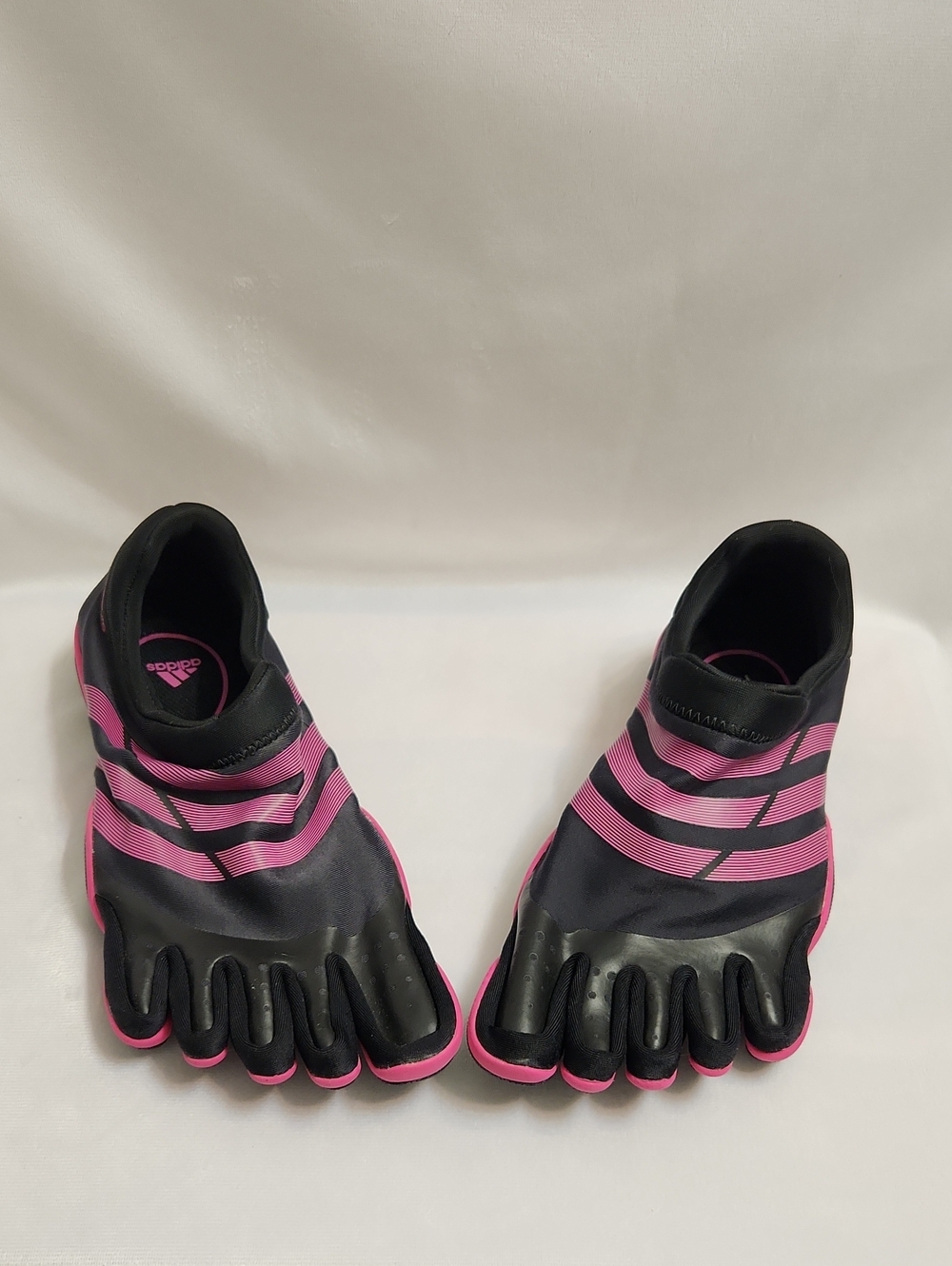 Adidas Adipure Barefoot Black Pink Five-Toe Athletic Trainer Shoes (W Size 9)
